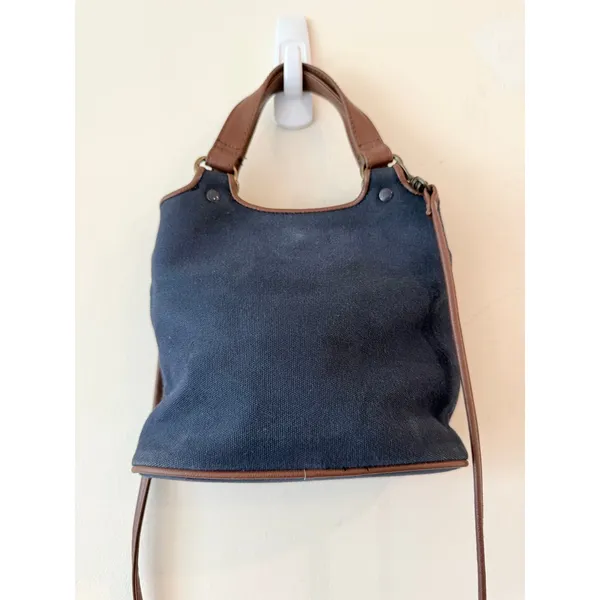 Etienne Aigner Crossbody Bag Women's Blue Detachable Strap Lightweight Leather - Image 2