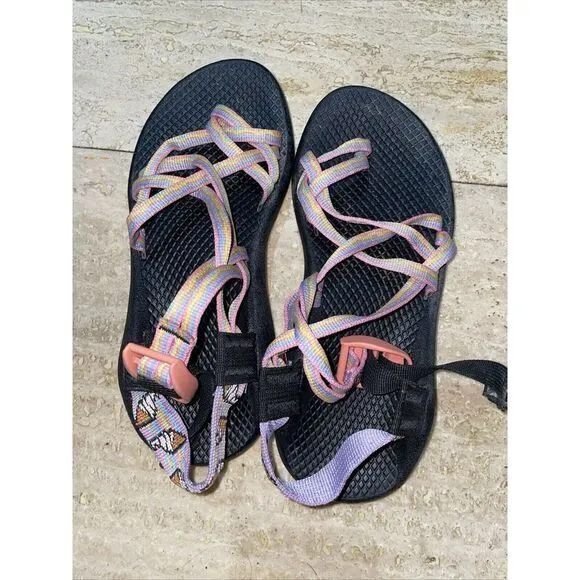 Chaco Classic ZX/2 Ice Cream Pink Pastel Double Strap Toe Sandals Women's Sz 6‎ - Image 2