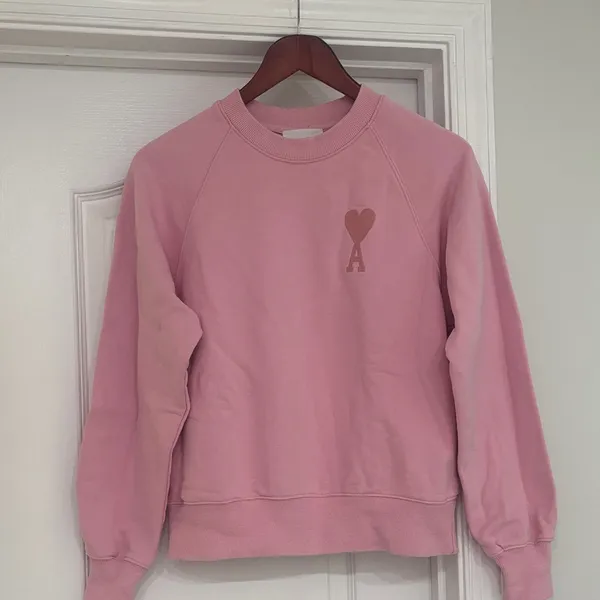Ami De Coeur-Embroidered Sweatshirt In Pink - Image 3
