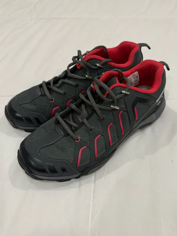 Shimano SH-WM34 Women's MTB Cycling Shoes Gray Pink Red Size US 9.5 EU 42 - Image 2