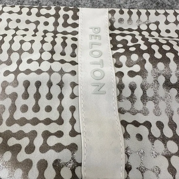 Peloton Womens‎ Metallic Silver Geometric Dot High Waist Workout Leggings Size M - Image 8