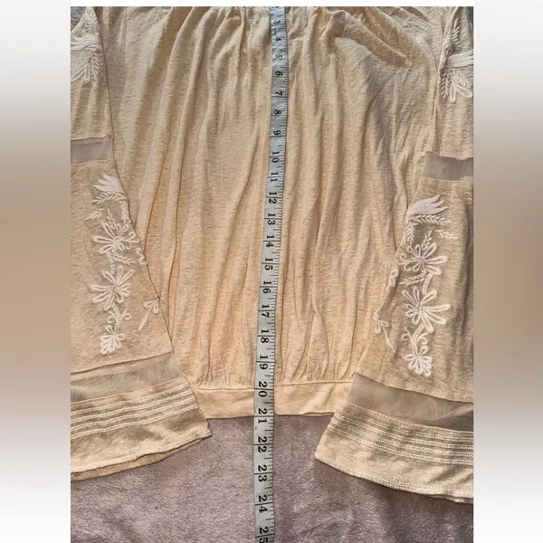 Free‎ People Women’s Lightweight Pullover Long Sleeve Blouse Size Xsmall - Image 7