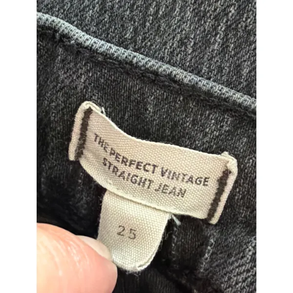 Madewell The Perfect Vintage Straight Jean Lunar Wash Raw Hem NF113 Womens 25 - Image 5