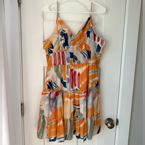Dress- spaghetti strap summer time colorful dress - Image 3