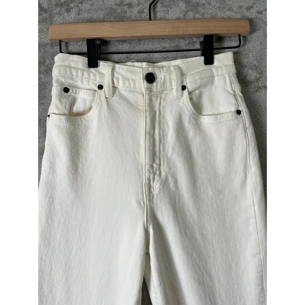SLVRLAKE Beatnik High Rise Skinny Jeans White‎ Stretch Denim Minimalist Chic 25 - Image 2