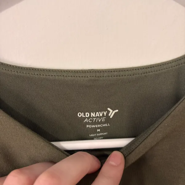 Old Navy Olive Green Crop Tank - Image 2