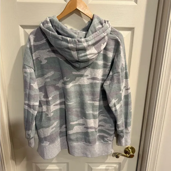 Aerie Camouflage Hooded Oversized Pullover Sweatshirt - Image 6