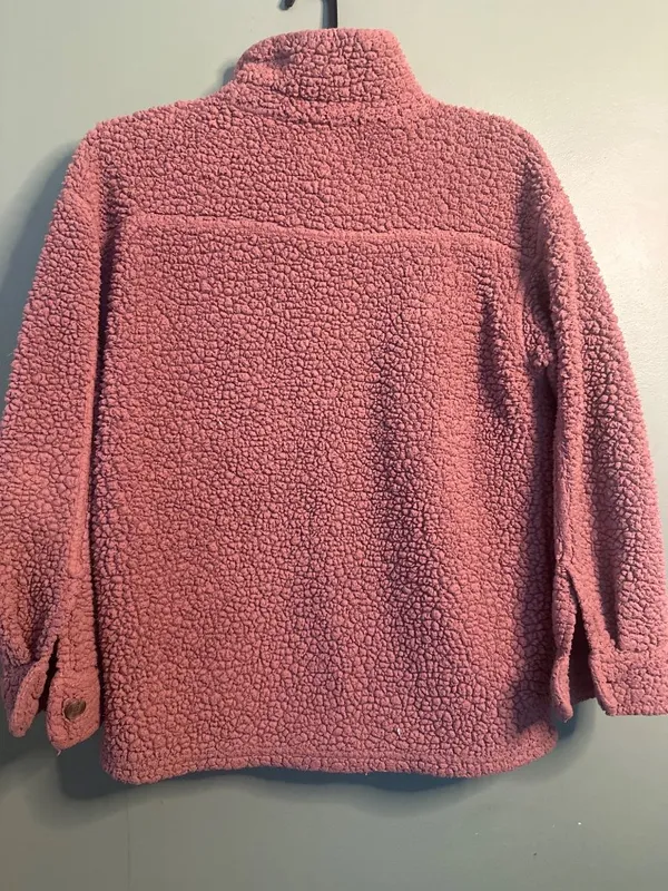 32 Heat Teddy Fleece Shacket Jacket XS/S Button Front Cozy Sherpa Fall Cozy - Image 5