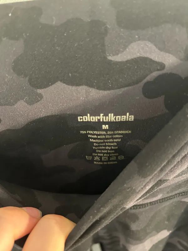 Colorfulkoala Black Camo High-Rise Leggings - Image 4