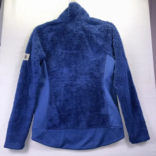 The North Face Womens Blue High Pile Fleece Full Zip Jacket Size Small‎ - Image 2