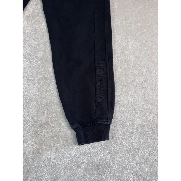 Lululemon Scuba High-Rise Jogger *Fleece 28" Black 6 Spell Out Logo - Image 4