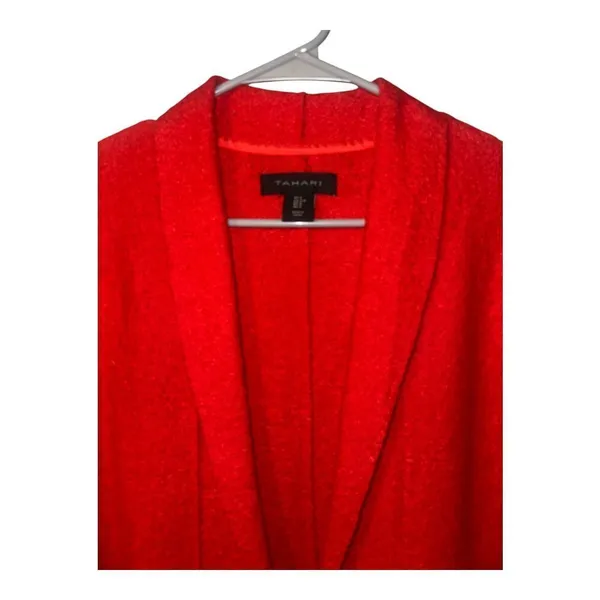 Tahari Womens Red‎ Open Front Cardigan, Small - Image 4