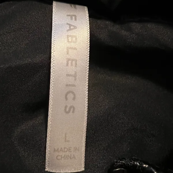 Fabletics Womens Black Shiny Puffer Jacket Size L - Image 3