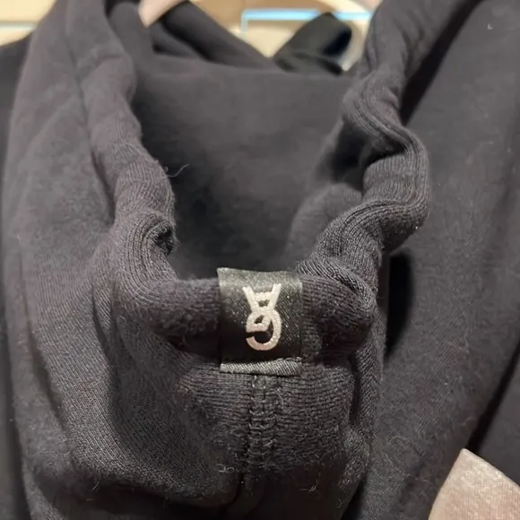 Good American NWT Black Oversize Large Back Logo Pull Over‎ Hoodie size 0/0 - Image 6