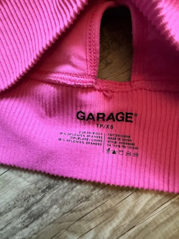Garage PLUNGR Ribbed Crop Top XSMALL - Image 9