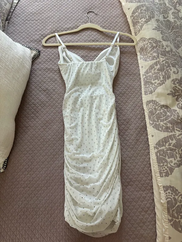 Windsor White Mini Sequin Dress - Image 3