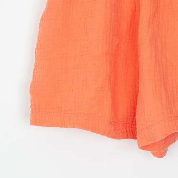 Aerie Womens Gauzy High Waisted Shorts Size XXS Orange Pockets Beachy Vacation‎ - Image 6