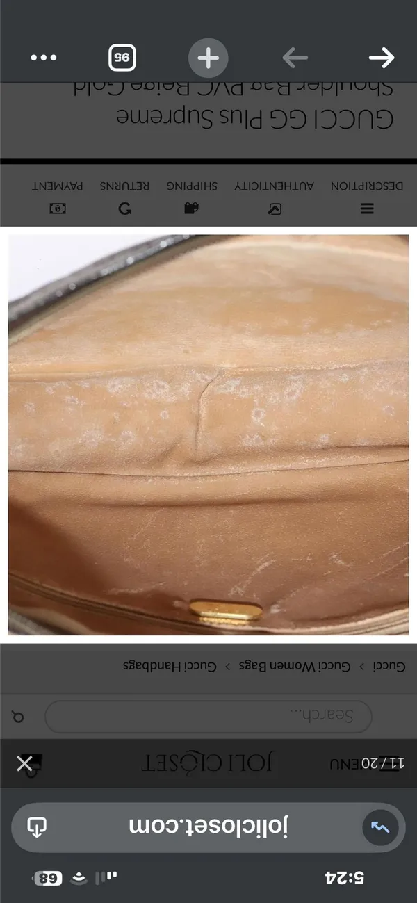Gucci Vintage handbag/crossbody - Image 8