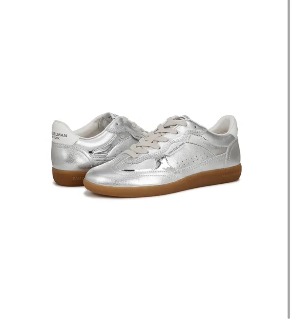 Sam Edelman Silver Sneakers - Image 3