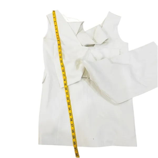 Zara Short waistcoat dress with lapel collar with voluminous back bow NEW - Image 12