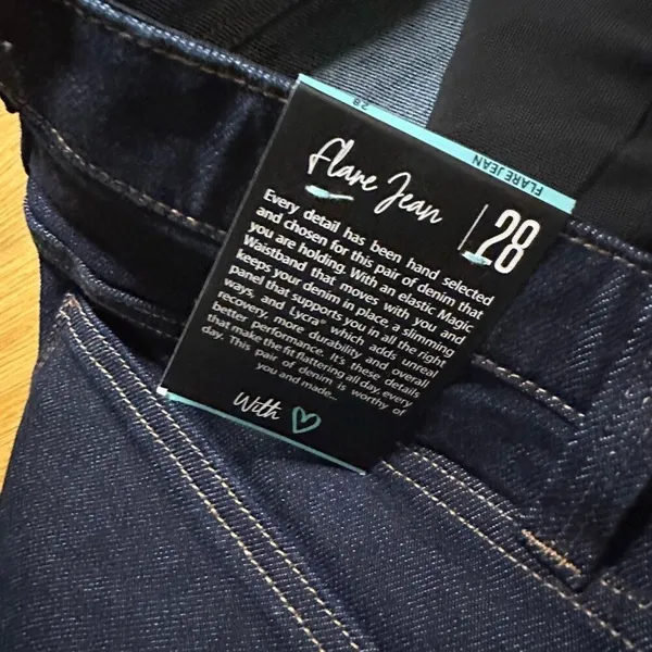 NWT Lularoe dark wash flare jeans 28 - Image 7