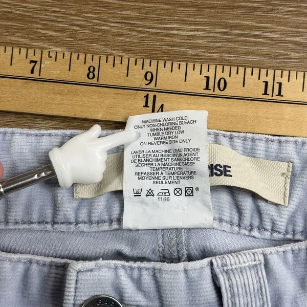 Gap Curvy Low Rise Corduroy Pants Womens 12L Blue Flare Y2K Vintage 2005 Retro - Image 6