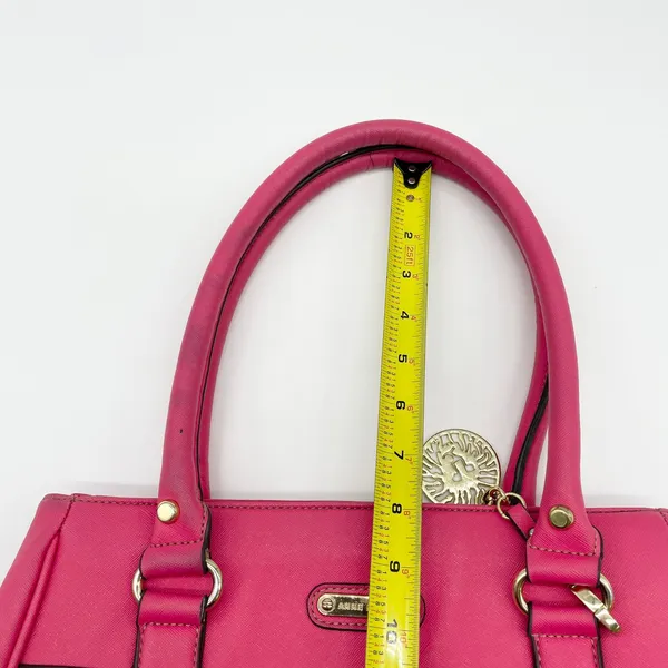Anne Klein Satchel Shoulder‎ Bag Girly Pink Satchel Y2K Polished Elle Coquette - Image 15