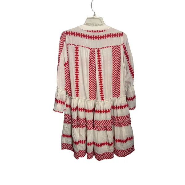 Tuckernuck Kasia Red White Clio Mini Dress Sz. M - Image 3
