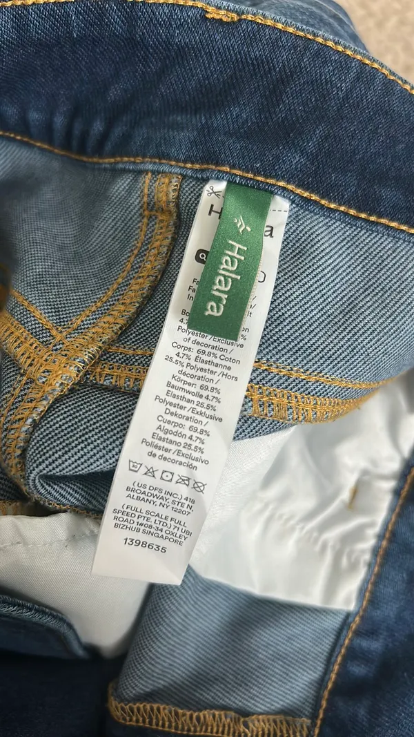 Halara Flex Denim Wide-Leg Pants - Image 4
