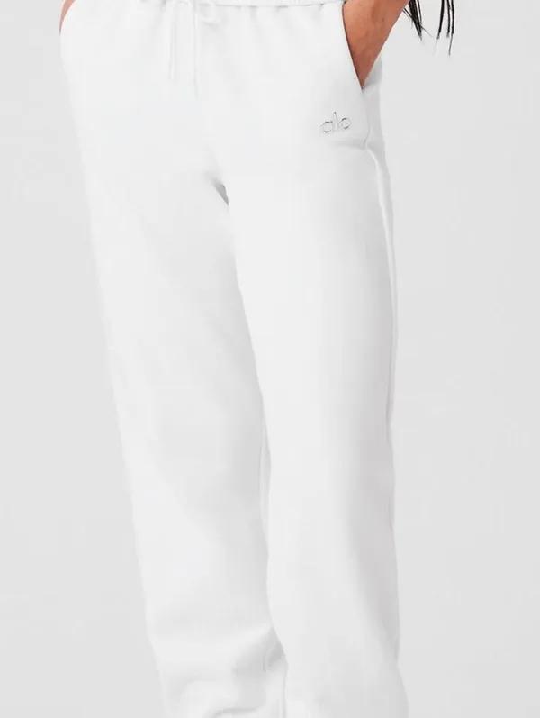 Alo Alocade White Sweatpants - Image 2