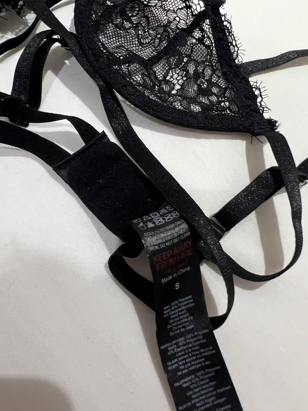 Boohoo Black Lace Bra - Image 2