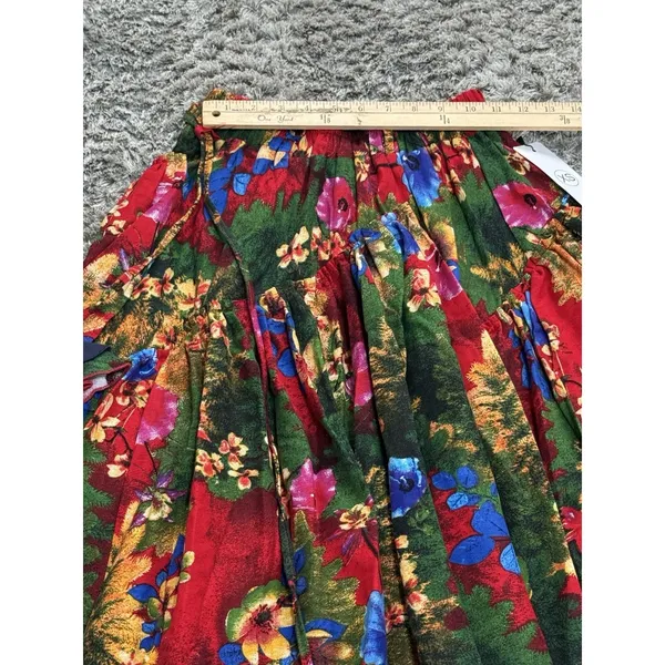 Vintage Women’s Maxi Skirt Floral Boho Layered Festival Whimsigoth Size XS NWT - Image 11