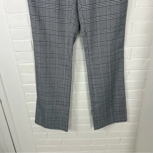 Calvin Klein Black White Houndstooth Plaid Modern Fit Trouser Pants Size 4 - Image 6