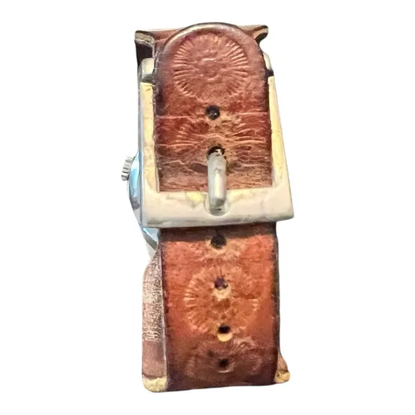 Vintage‎ Piet Little Hans Israel Mechanical Watch Shifty Eyes Leather Band - Image 4