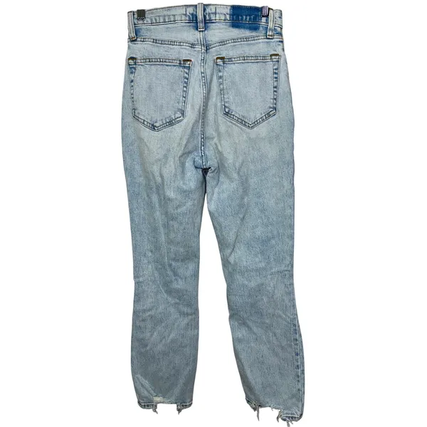 Abercrombie & Fitch Curve Love Ankle Straight Ultra High Rise Blue Jeans Sz 25 0 - Image 2