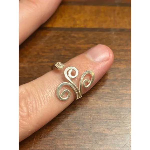 925 sterling silver ring band h96 1.49g size 5 - Image 2