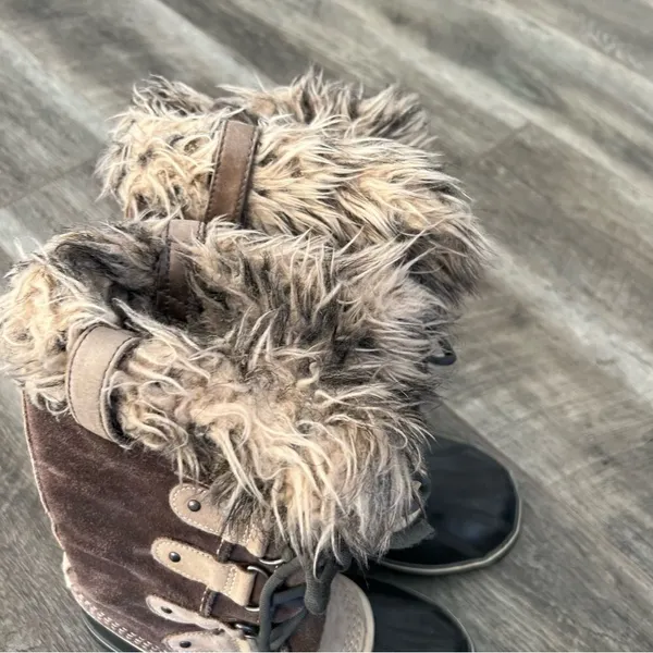 Sorel Joan of Arctic Boots Women's Size 6 Winter Snow Insulated Waterproof Fur - Image 11