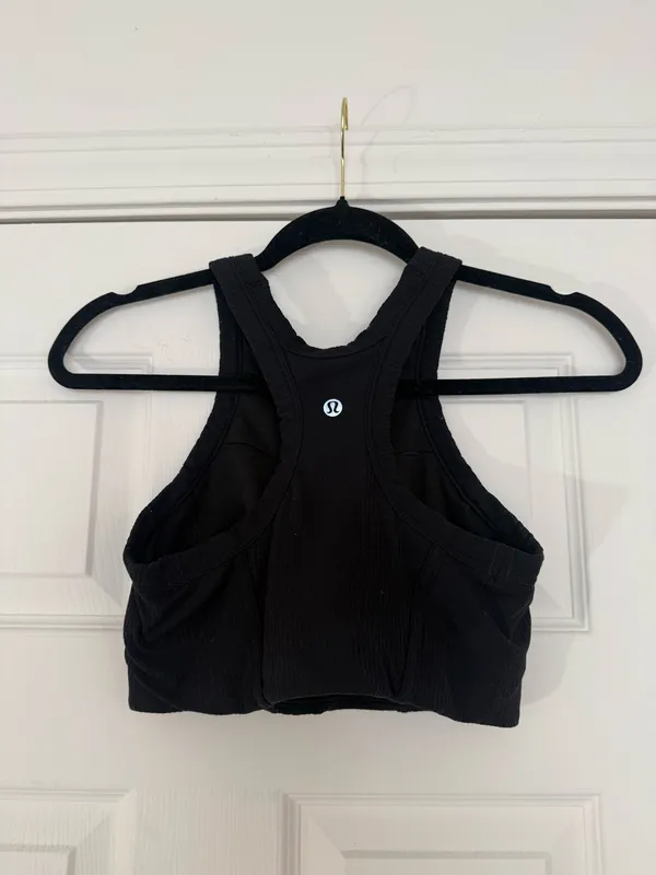 Lululemon Ribbed High Neck Bra Black - Image 2