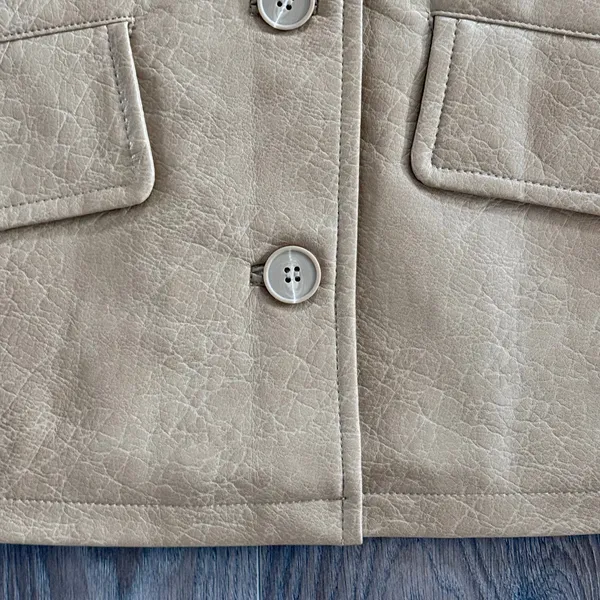 Urban Outfitters Sydney Oversized Dad Jacket Gold Tan 90s Phoebe Buffay Small - Image 4
