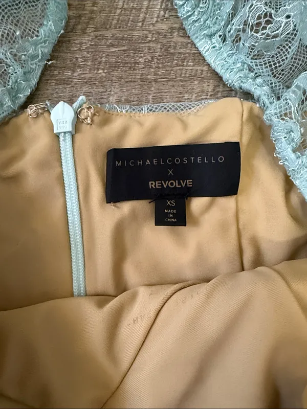 MICHAEL COSTELLO x REVOLVE Isadora Mini Dress in Baby Blue Size XS - Image 5