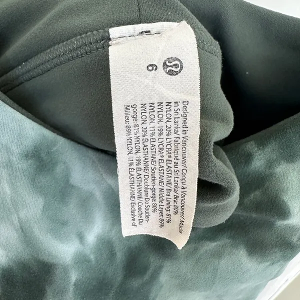 Lululemon Align Reversible Sports Bra Smoke Spruce Color Size 6 - Image 10