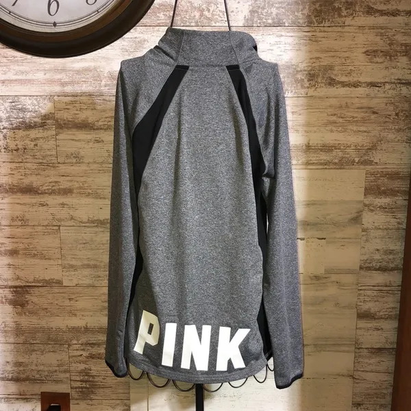 Victoria’s Secret pink sweatshirt gray and black size large ultimate top…​​ - Image 5