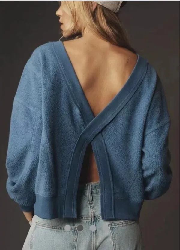 Anthropologie Fleece Sweater - Image 3