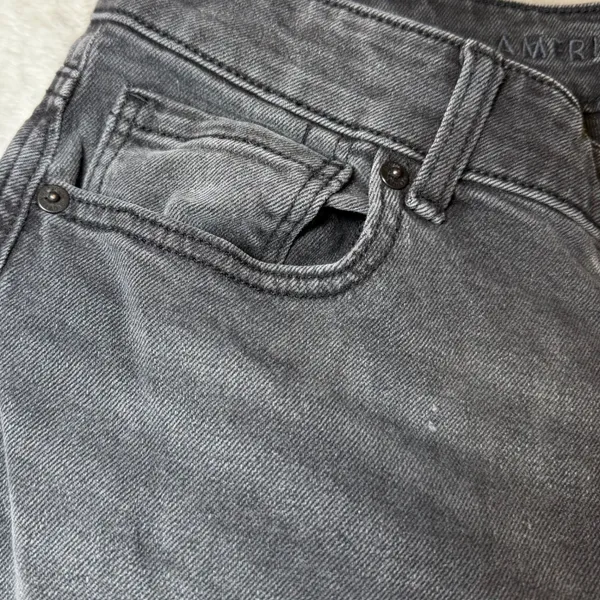 American Eagle Womens Size 8 Mom Jean Black Denim High Rise Stretch Casual - Image 15