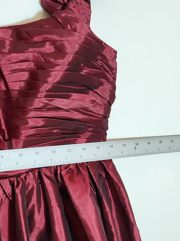 Lulus Burgundy Lace-up Back Midi Party Dress NWT Size XL Wedding Guest Dress - Image 9
