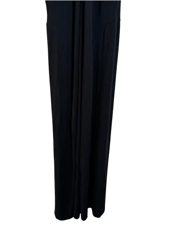 Favorite Daughter Vivien Ruched Black Maxi Dress Formal Cocktail Size Medium - Image 8