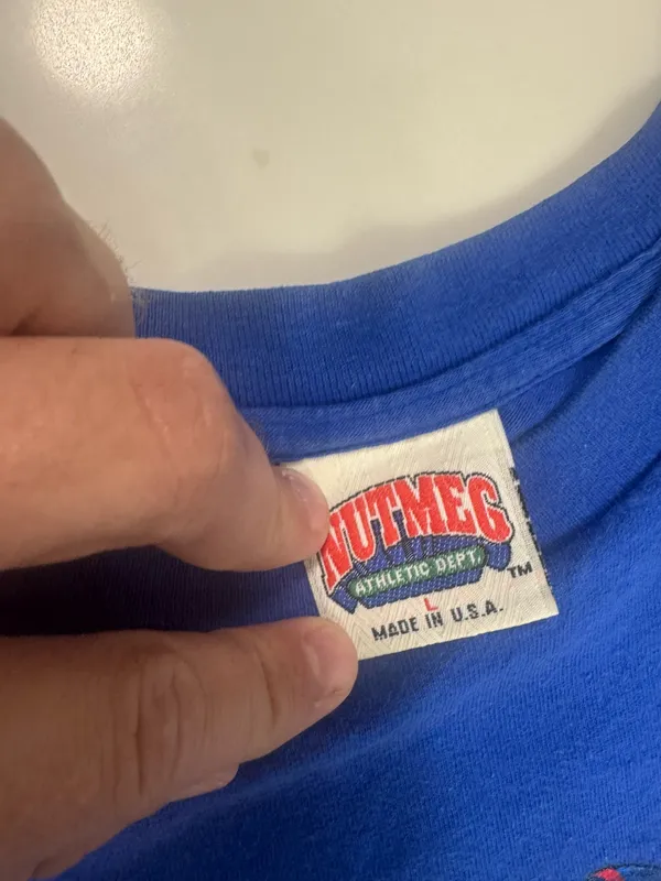 Vintage 1990s New York Giants ABC Monday Night Football Nutmeg Mills USA T Shirt L NFL - Image 3
