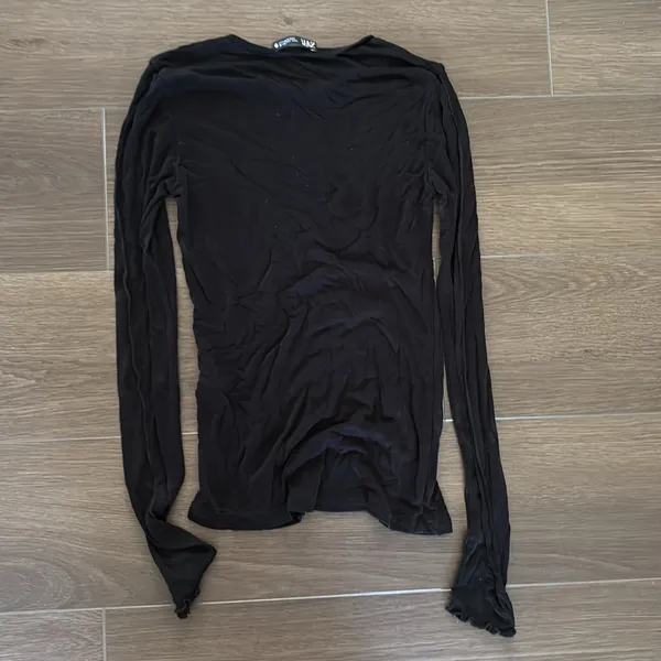 Zara black long sleeve top - Image 3