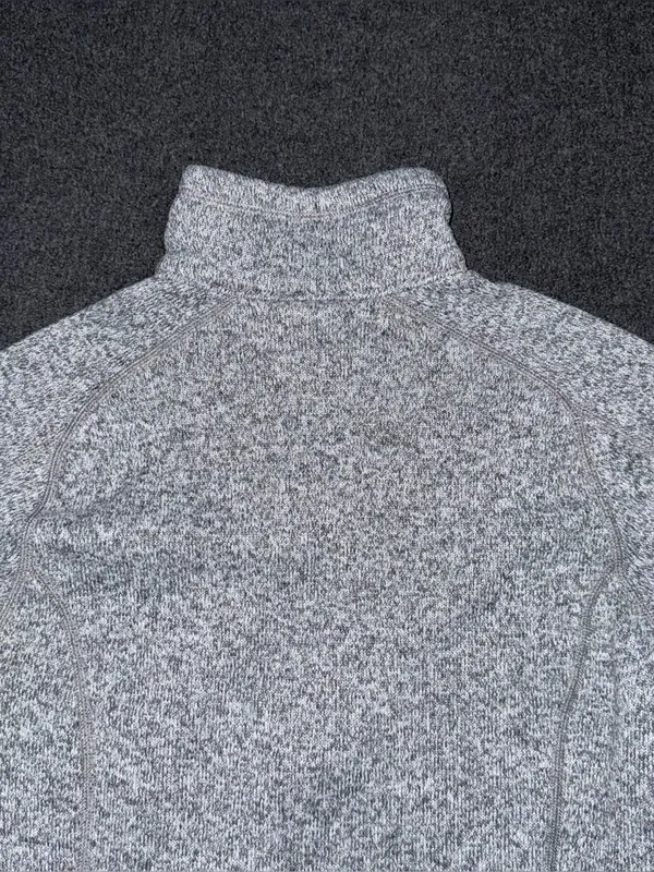 Patagonia Women’s Better Sweater 1/4 Zip Fleece Pullover Birch White Gray Medium - Image 6