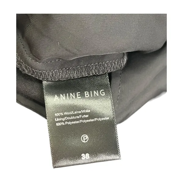 Anine Bing Classic Pant Womens 28 Black Wool Straight Leg Tailored Trousers - Image 8